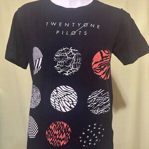 Twenty One Pilots Blurry Face Women's Black T Shirt Size Small